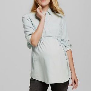 Liz Lange Maternity Denim Shirt